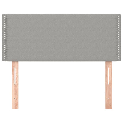 Testiera Grigio Chiaro 100x5x78/88 cm in Tessuto