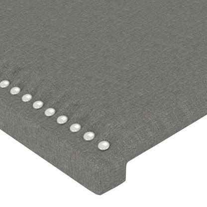 Testiera Grigio Scuro 100x5x78/88 cm in Tessuto