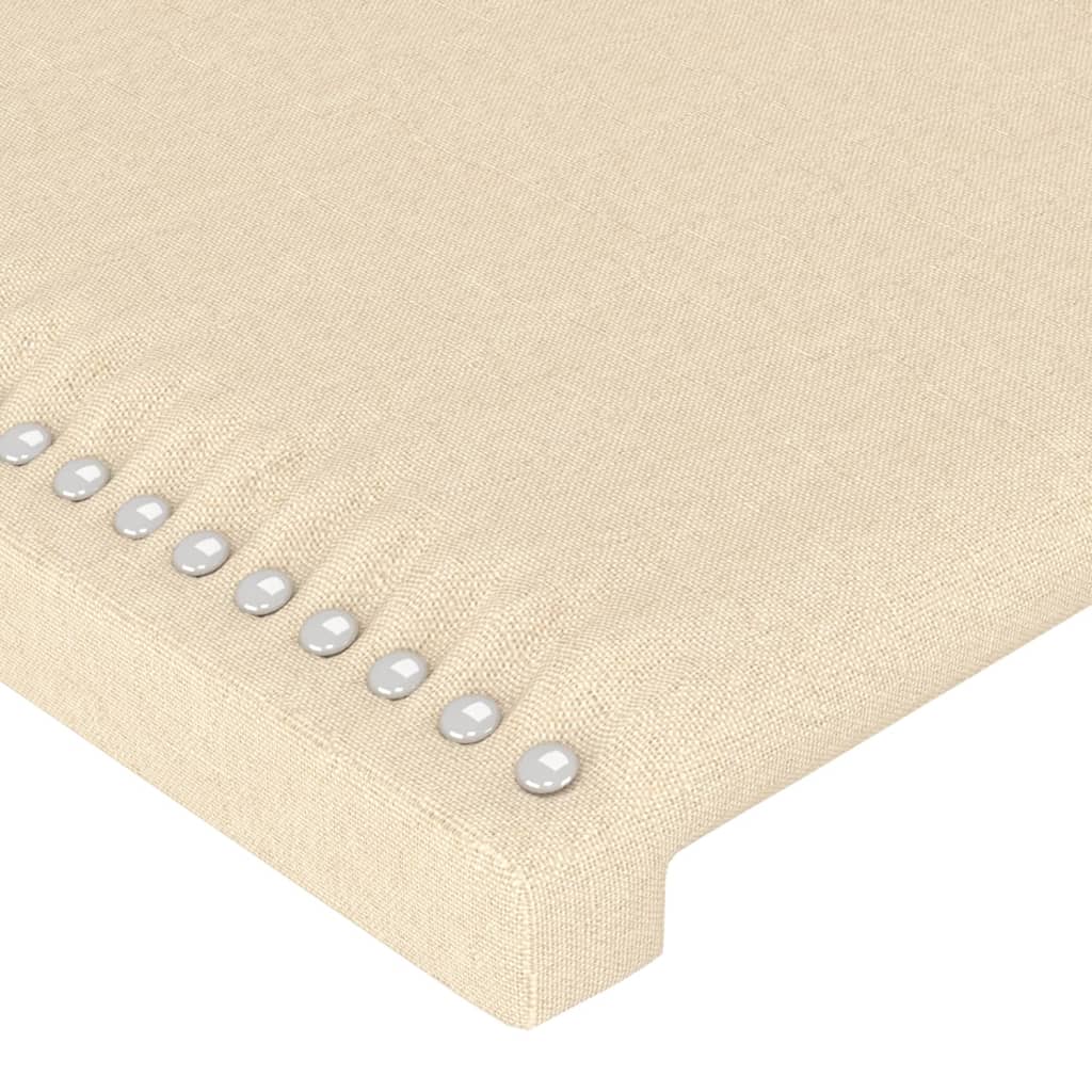 Testiera Crema 100x5x78/88 cm in Tessuto