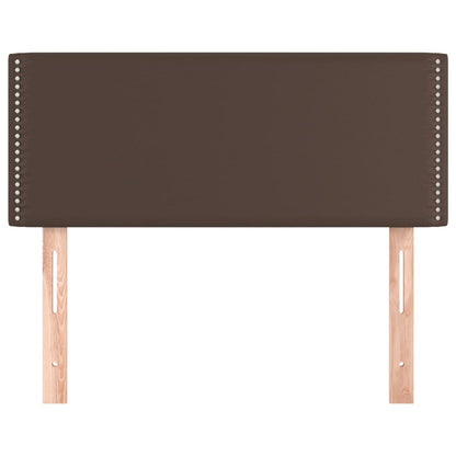 Testiera Marrone 100x5x78/88 cm in Similpelle
