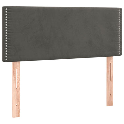Testiera Grigio Scuro 100x5x78/88 cm in Velluto