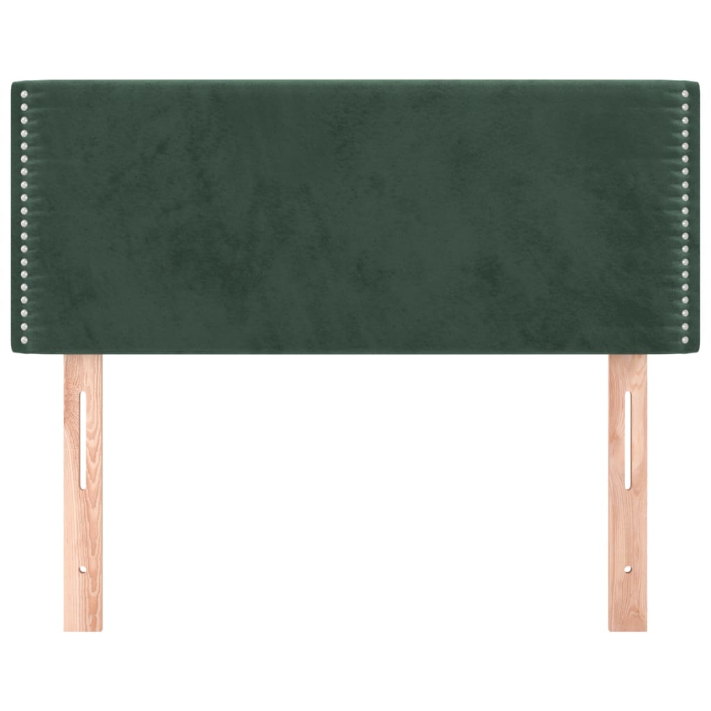 Testiera Verde Scuro 100x5x78/88 cm in Velluto