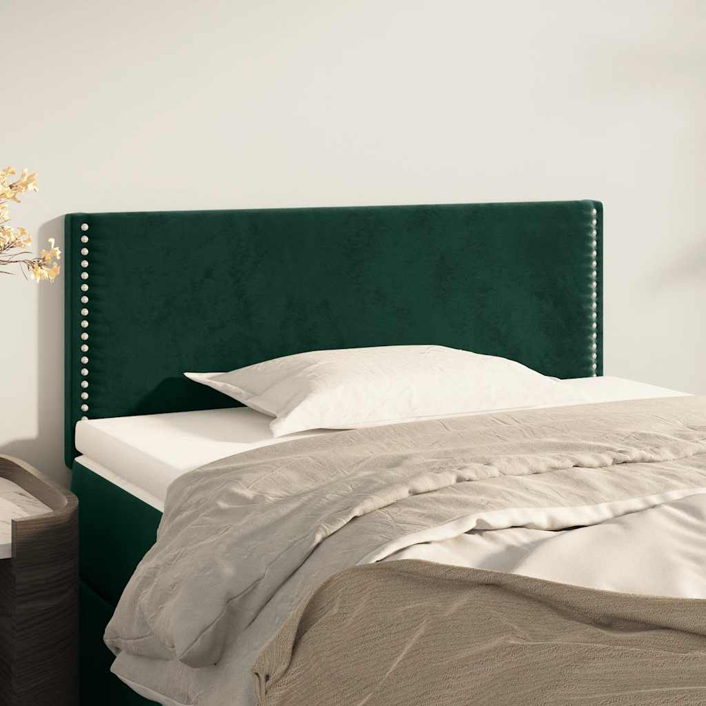 Testiera Verde Scuro 100x5x78/88 cm in Velluto