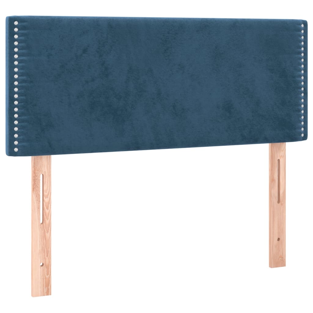 Testiera Blu Scuro 100x5x78/88 cm in Velluto