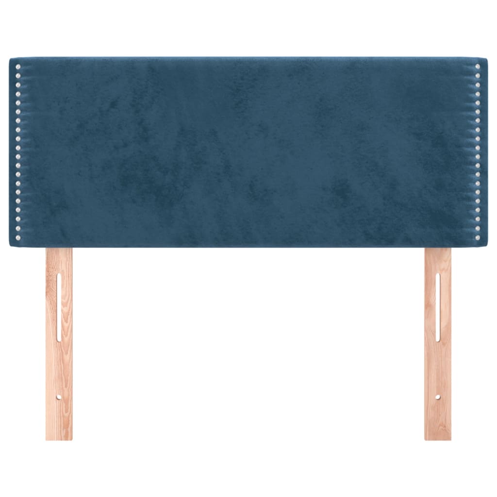 Testiera Blu Scuro 100x5x78/88 cm in Velluto