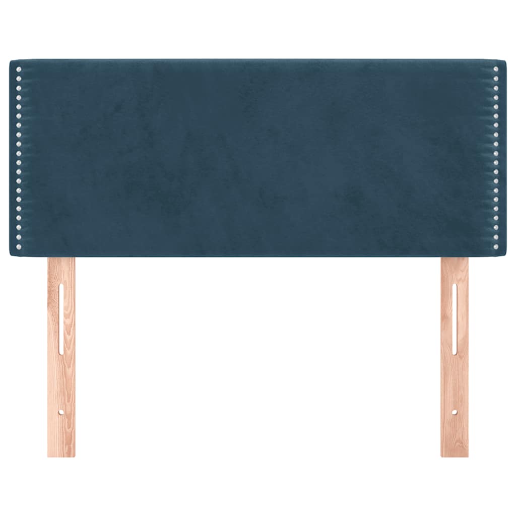 Testiera Blu Scuro 100x5x78/88 cm in Velluto
