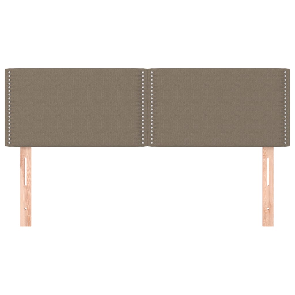 Testiere 2 pz Tortora 72x5x78/88 cm in Tessuto