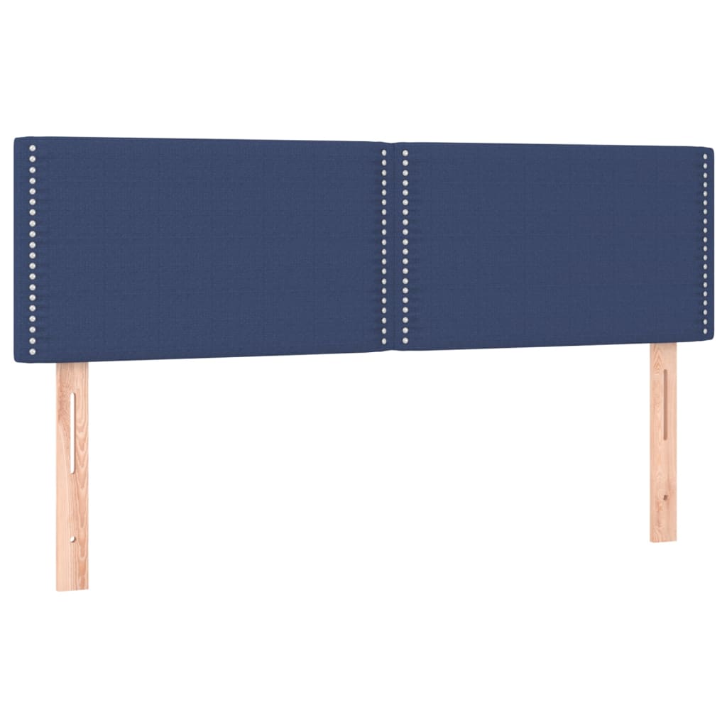 Testiere 2 pz Blu 72x5x78/88 cm in Tessuto