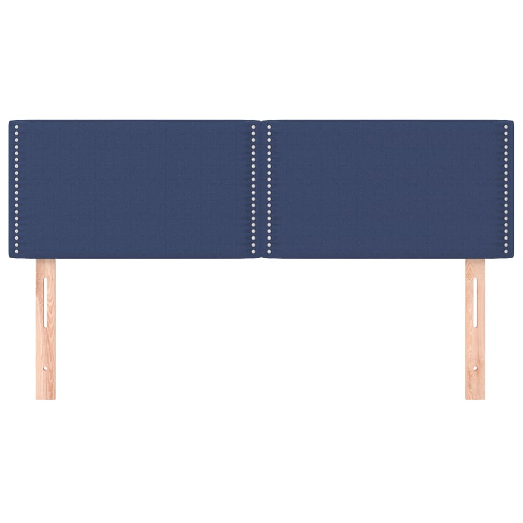 Testiere 2 pz Blu 72x5x78/88 cm in Tessuto