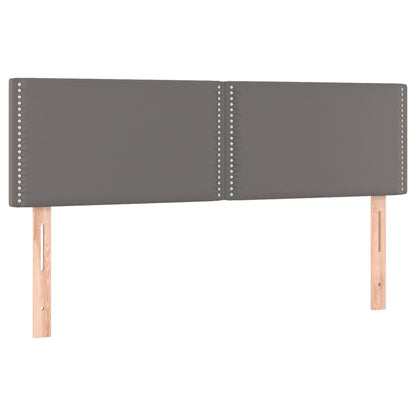 Testiere 2 pz Grigie 72x5x78/88 cm in Similpelle
