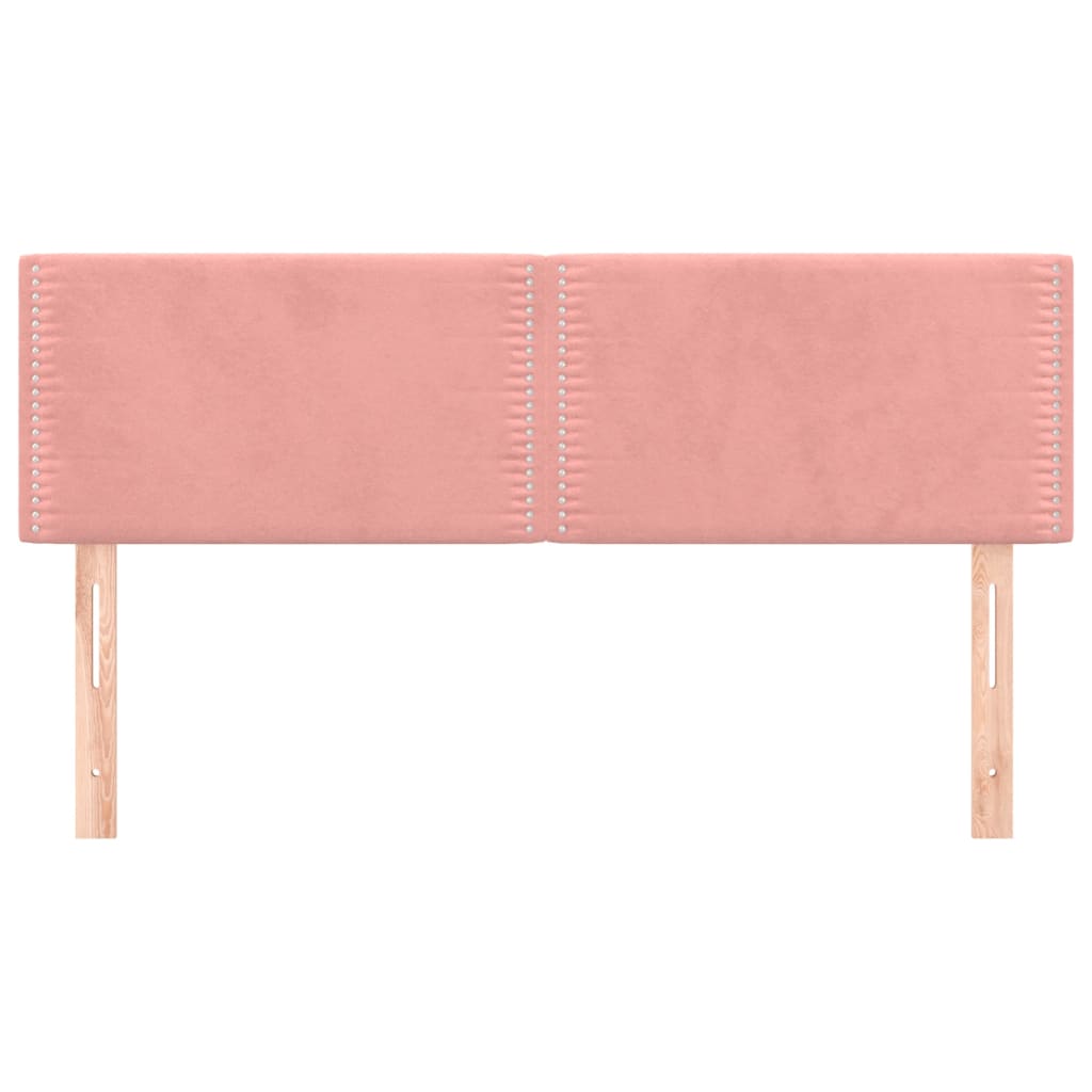 Testiere 2 pz Rosa 72x5x78/88 cm in Velluto