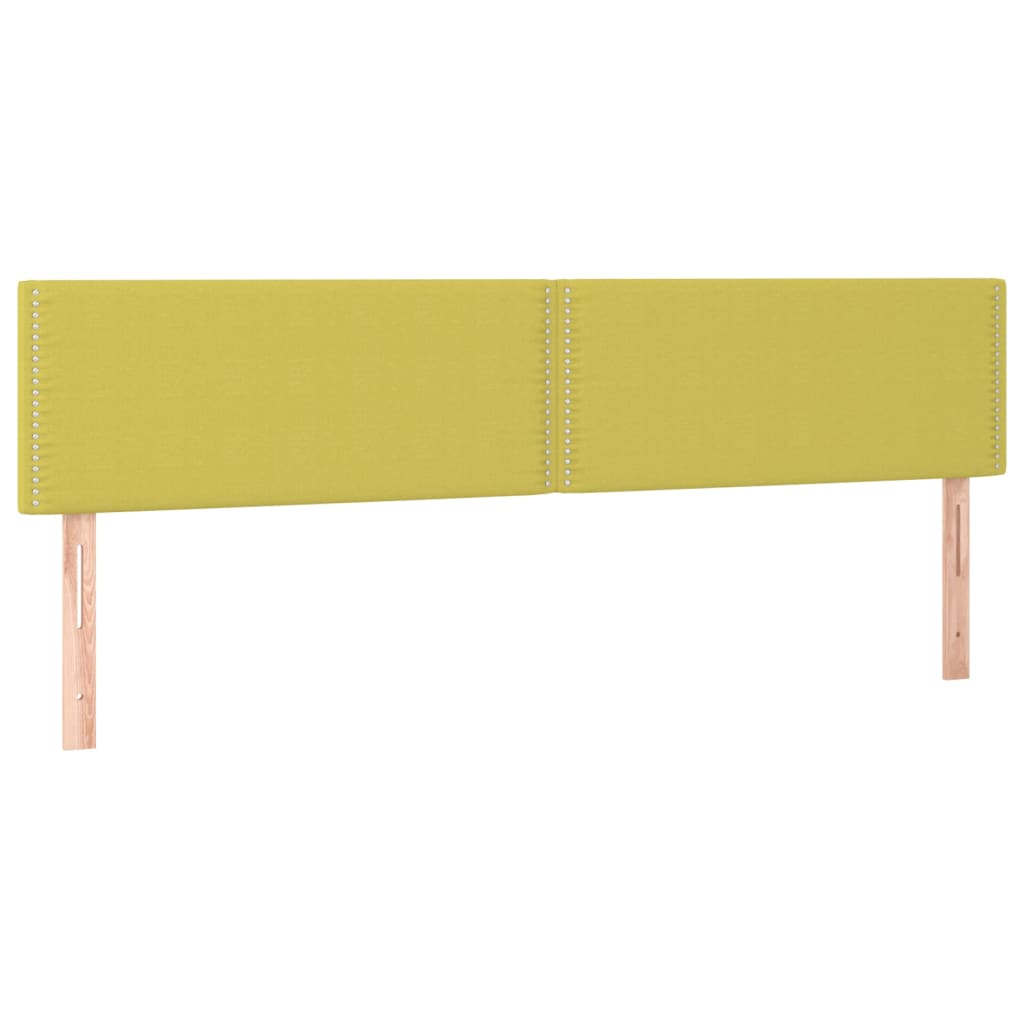 Testiera 2 pz Verde 80x5x78/88 cm in Tessuto