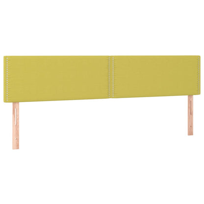 Testiera 2 pz Verde 80x5x78/88 cm in Tessuto