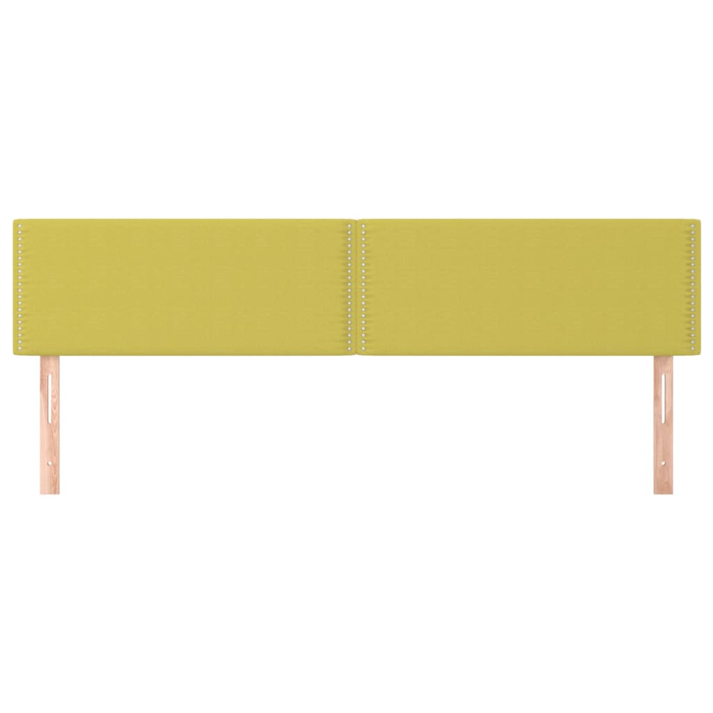 Testiera 2 pz Verde 80x5x78/88 cm in Tessuto