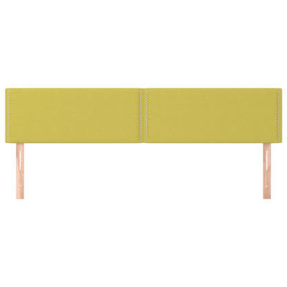 Testiera 2 pz Verde 80x5x78/88 cm in Tessuto