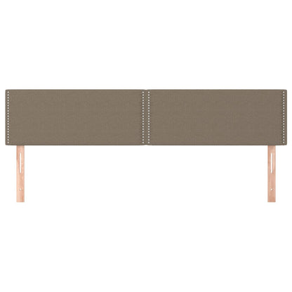 Testiera 2 pz Tortora 90x5x78/88 cm in Tessuto