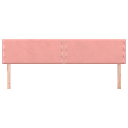 Testiera 2 pz Rosa 90x5x78/88 cm in Velluto