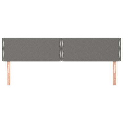 Testiere 2 pz Grigio Scuro 100x5x78/88 cm in Tessuto