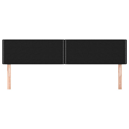 Testiere 2 pz Nero 100x5x78/88 cm in Tessuto