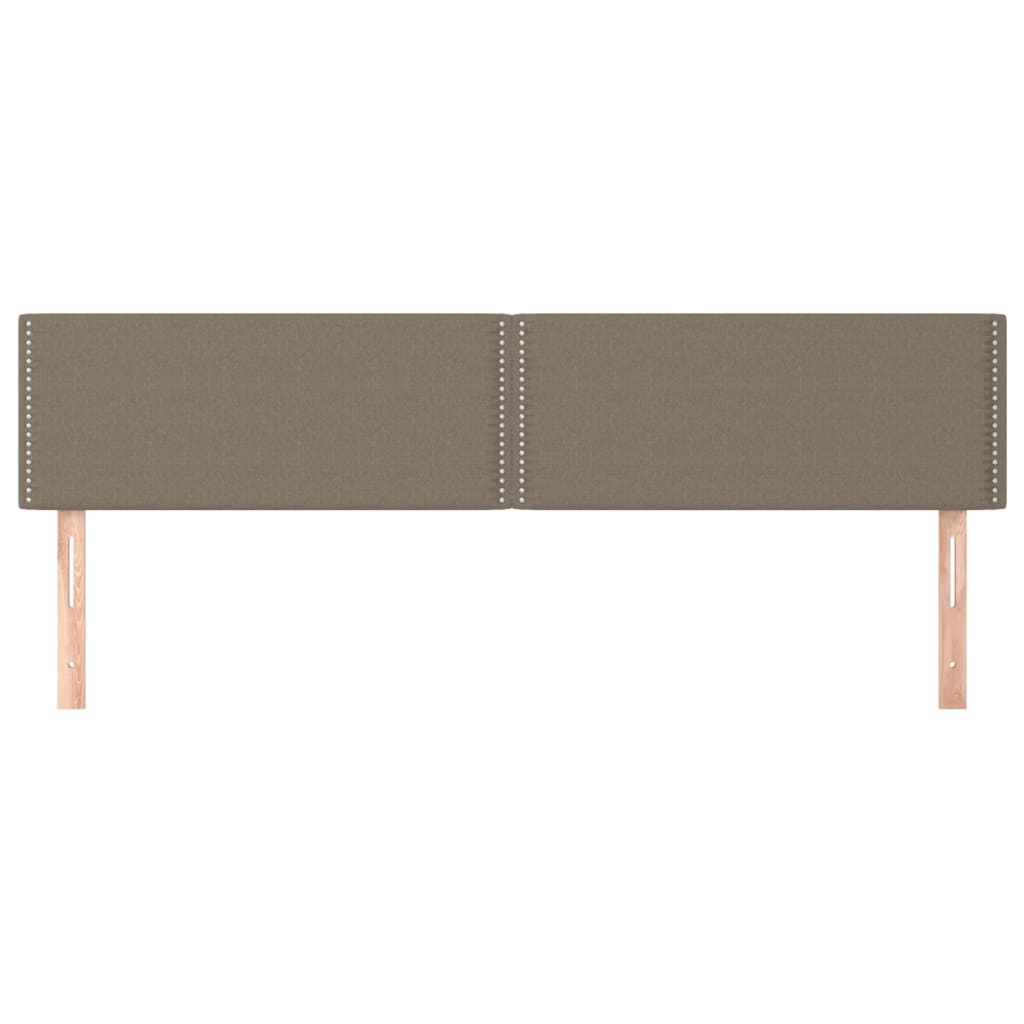 Testiera 2 pz Tortora 100x5x78/88 cm in Tessuto