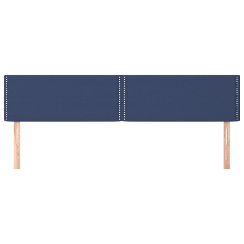 Testiera 2 pz Blu 100x5x78/88 cm in Tessuto