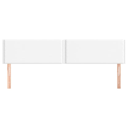 Testiere 2 pz Biancho 100x5x78/88 cm in Similpelle