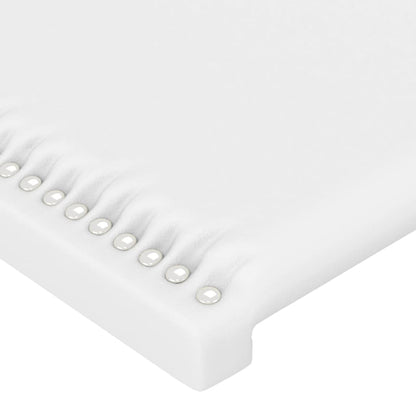 Testiere 2 pz Biancho 100x5x78/88 cm in Similpelle