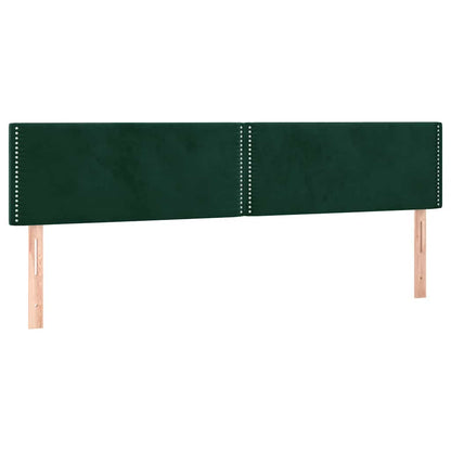 Testiere 2 pz Verde Scuro 100x5x78/88 cm in Velluto
