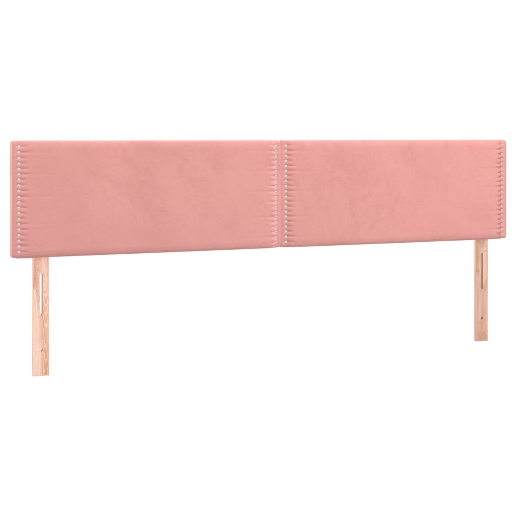 Testiere 2 pz Rosa 100x5x78/88 cm in Velluto