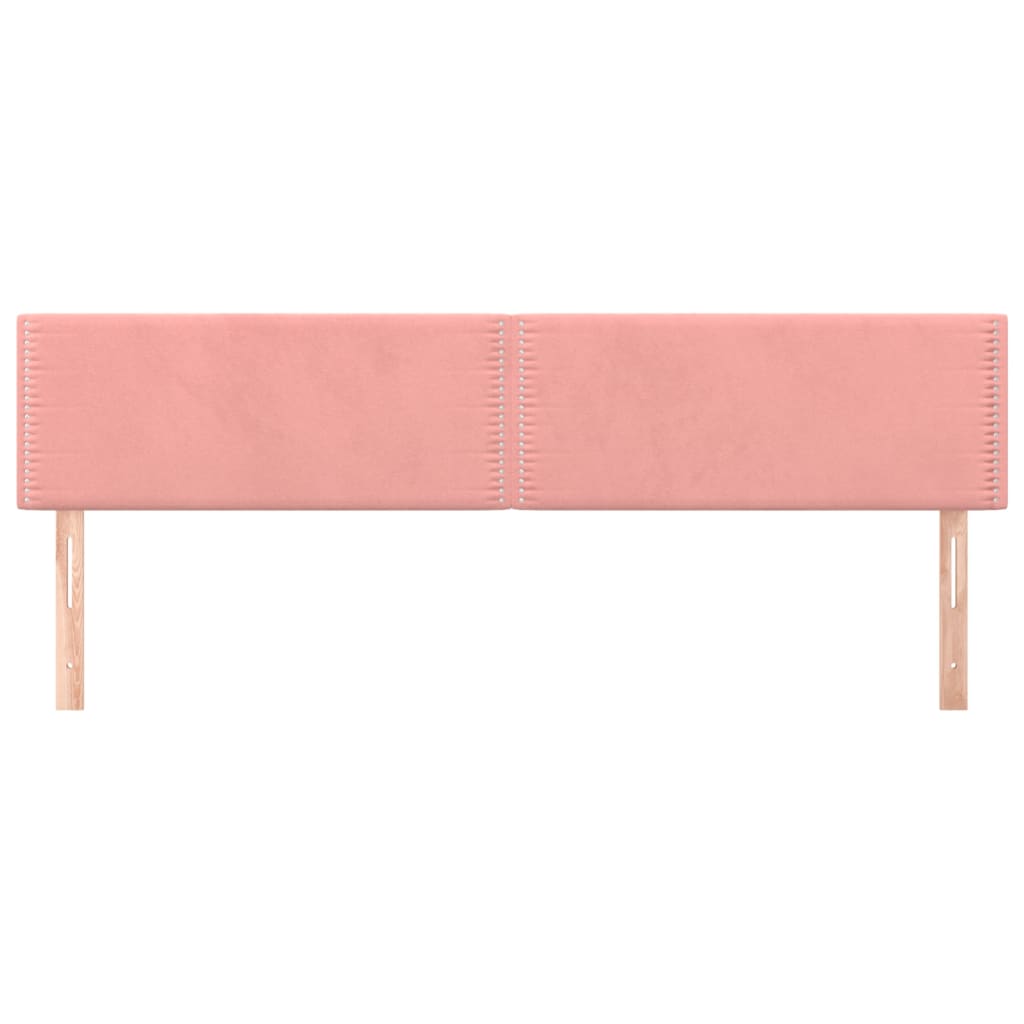 Testiere 2 pz Rosa 100x5x78/88 cm in Velluto