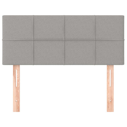 Testiera Grigio Chiaro 80x5x78/88 cm in Tessuto