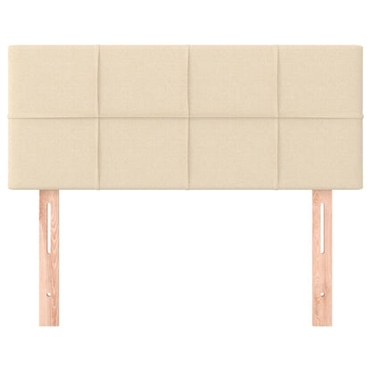 Testiera Crema 80x5x78/88 cm in Tessuto