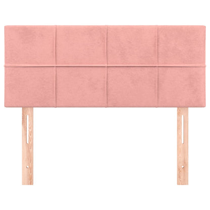 Testiera Rosa 80x5x78/88 cm in Velluto