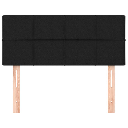 Testiera Nera 90x5x78/88 cm in Tessuto