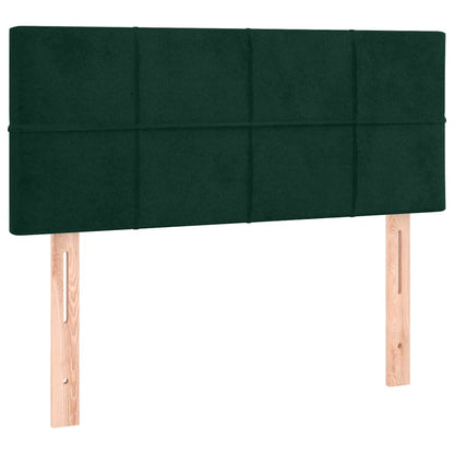 Testiera Verde scuro 90x5x78/88 cm in Velluto
