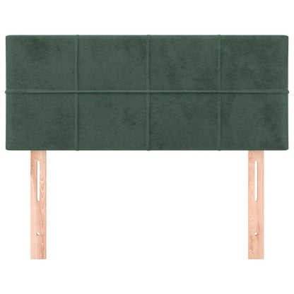 Testiera Verde scuro 90x5x78/88 cm in Velluto