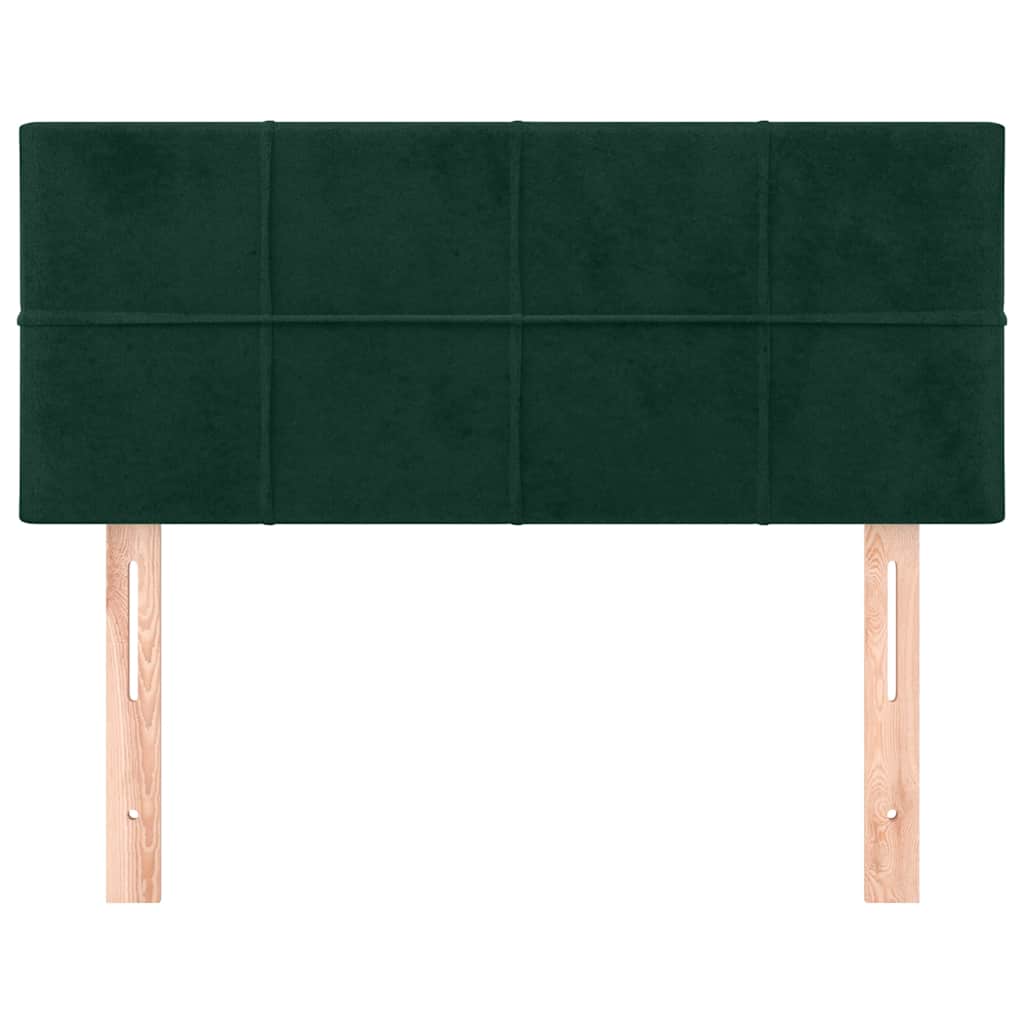 Testiera Verde scuro 90x5x78/88 cm in Velluto