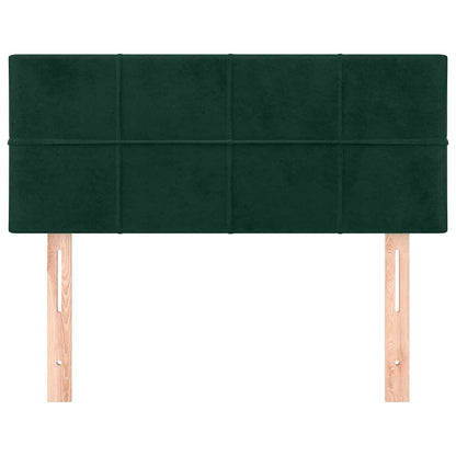Testiera Verde scuro 90x5x78/88 cm in Velluto