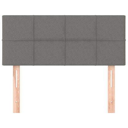 Testiera Grigio Scuro 100x5x78/88 cm in Tessuto