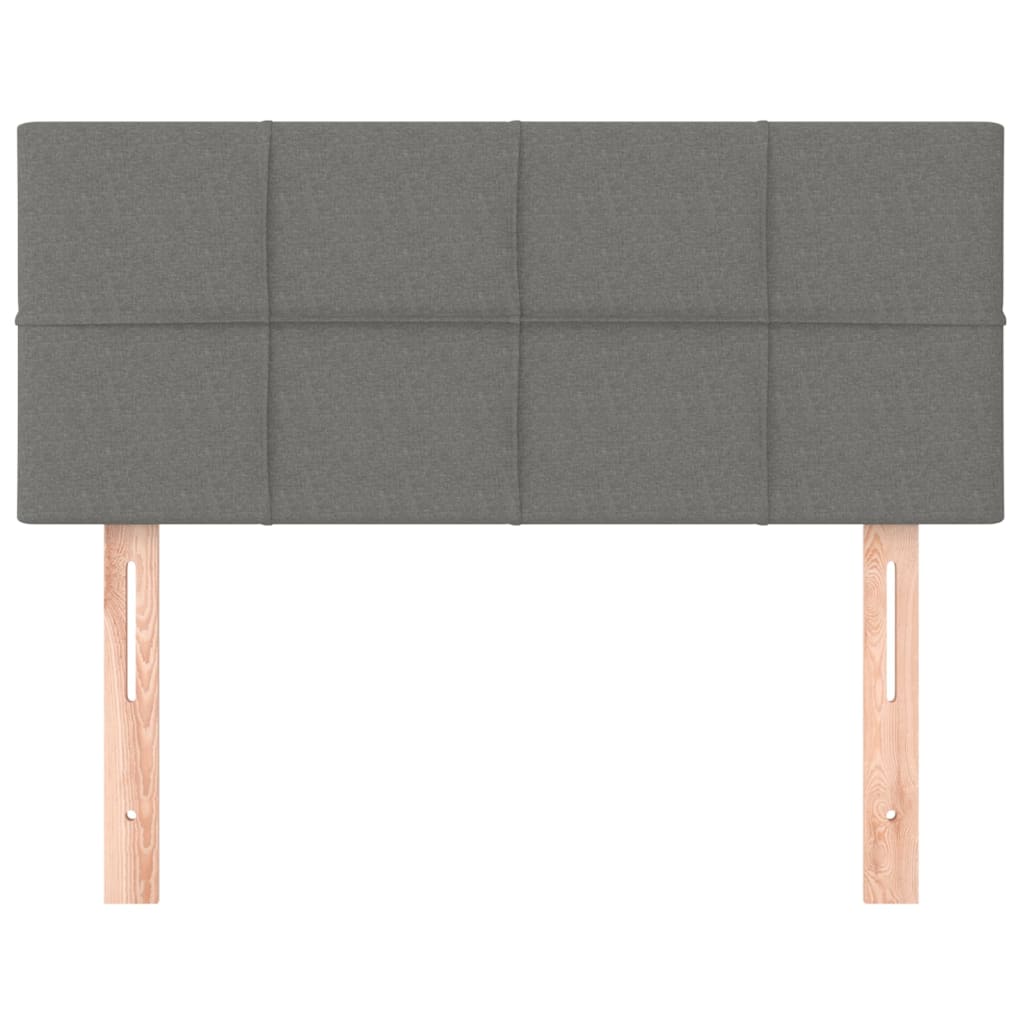 Testiera Grigio Scuro 100x5x78/88 cm in Tessuto