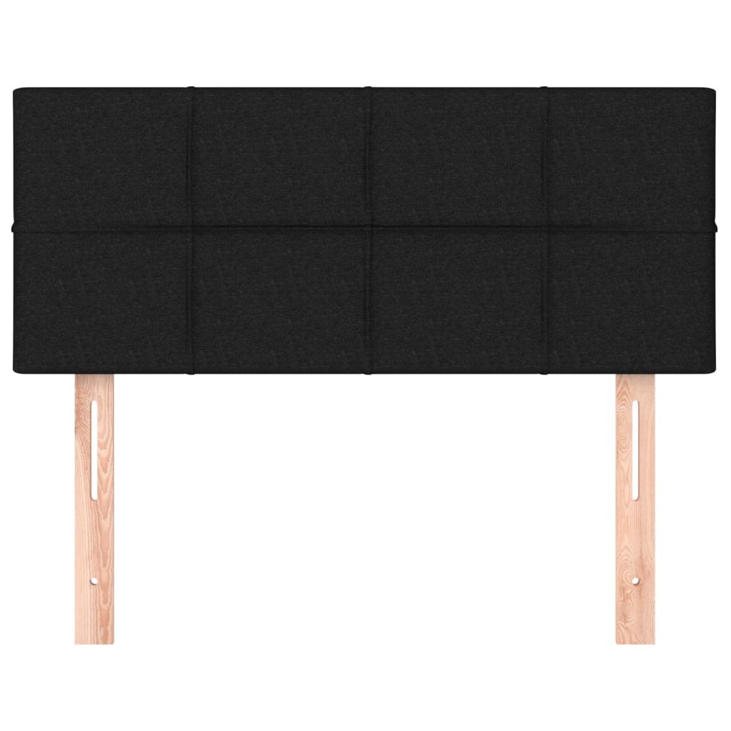 Testiera Nera 100x5x78/88 cm in Tessuto