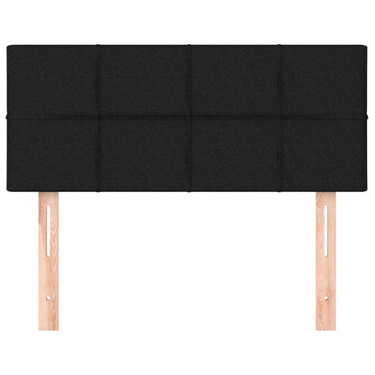 Testiera Nera 100x5x78/88 cm in Tessuto