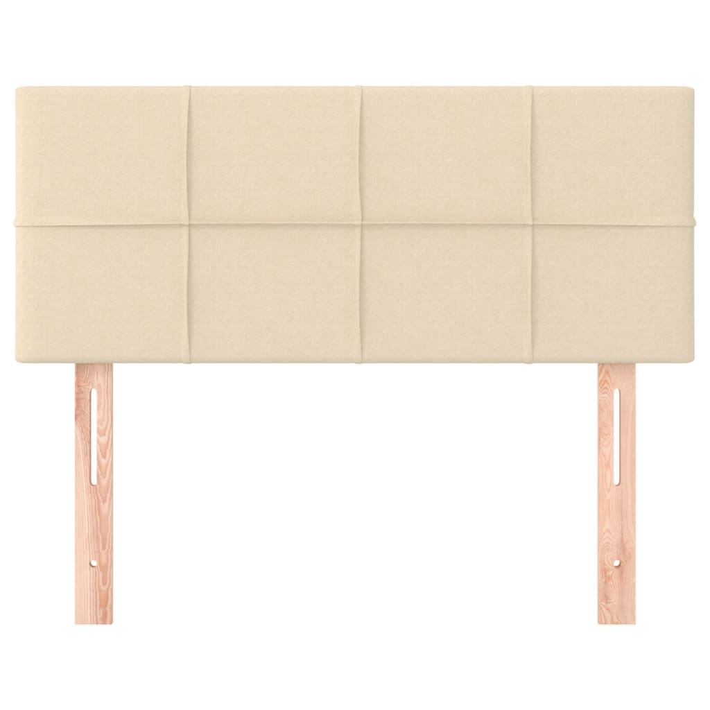 Testiera Crema 100x5x78/88 cm in Tessuto
