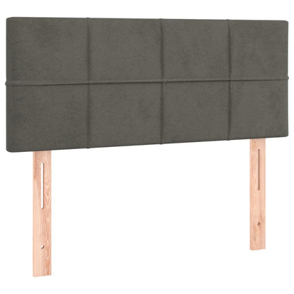 Testiera Grigio Scuro 100x5x78/88 cm in Velluto