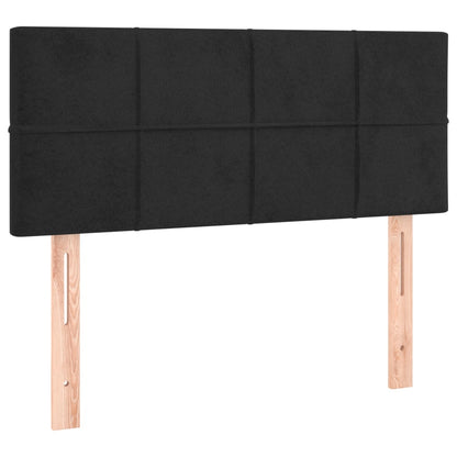 Testiera Nera 100x5x78/88 cm in Velluto
