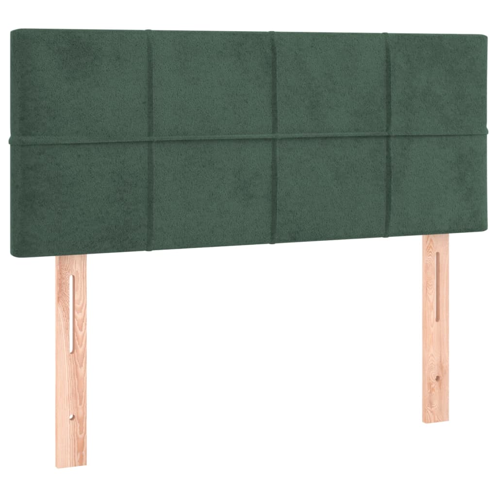 Testiera Verde Scuro 100x5x78/88 cm in Velluto
