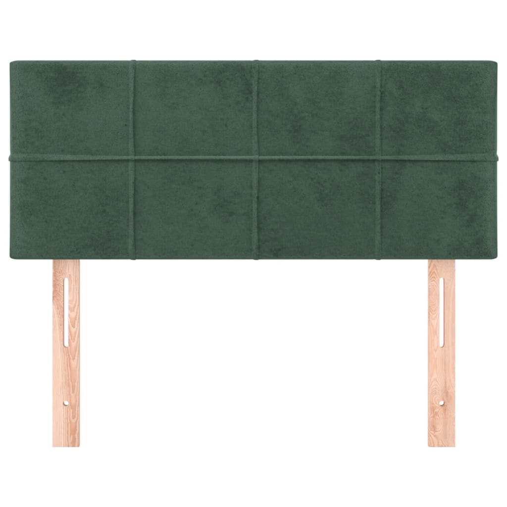 Testiera Verde Scuro 100x5x78/88 cm in Velluto