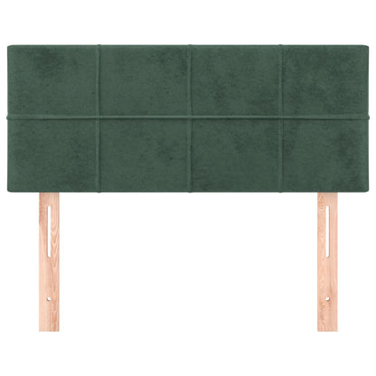 Testiera Verde Scuro 100x5x78/88 cm in Velluto
