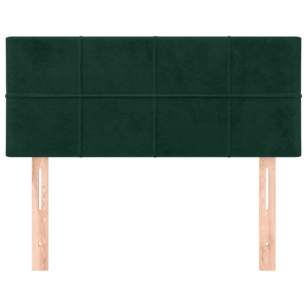 Testiera Verde Scuro 100x5x78/88 cm in Velluto