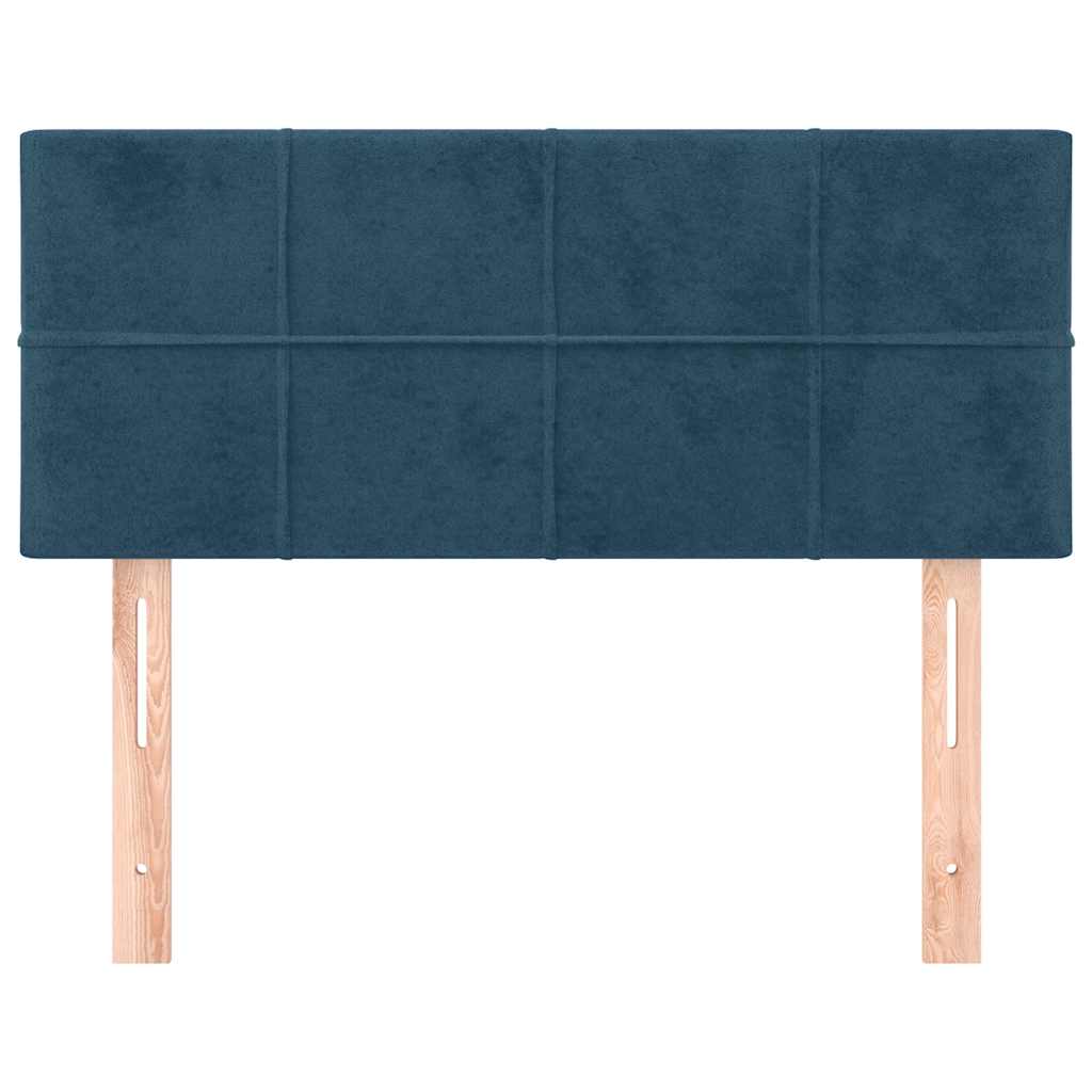 Testiera Blu Scuro 100x5x78/88 cm in Velluto